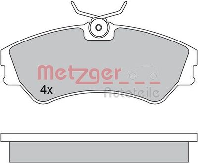 1170397 METZGER Комплект тормозных колодок, дисковый тормоз