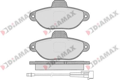 N09128 DIAMAX Комплект тормозных колодок, дисковый тормоз