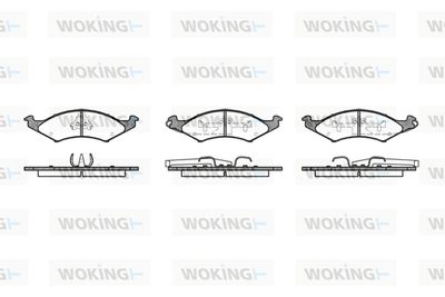 P435300 WOKING Комплект тормозных колодок, дисковый тормоз