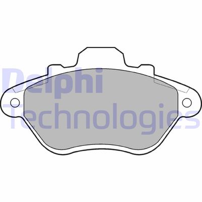 LP666 DELPHI Комплект тормозных колодок, дисковый тормоз