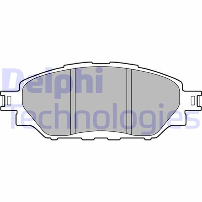 LP3250 DELPHI Комплект тормозных колодок, дисковый тормоз