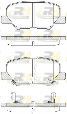 2153602 ROADHOUSE Комплект тормозных колодок, дисковый тормоз