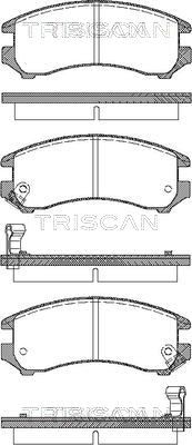 811010887 TRISCAN Комплект тормозных колодок, дисковый тормоз