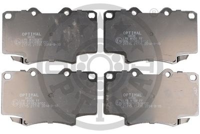 9836 OPTIMAL Комплект тормозных колодок, дисковый тормоз