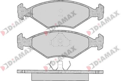 N09630 DIAMAX Комплект тормозных колодок, дисковый тормоз
