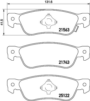 8DB355039661 HELLA PAGID Комплект тормозных колодок, дисковый тормоз