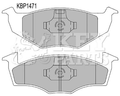 KBP1471 KEY PARTS Комплект тормозных колодок, дисковый тормоз