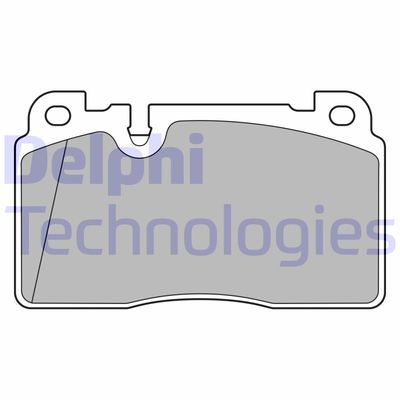 LP3677 DELPHI Комплект тормозных колодок, дисковый тормоз