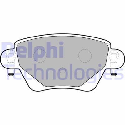 LP1682 DELPHI Комплект тормозных колодок, дисковый тормоз