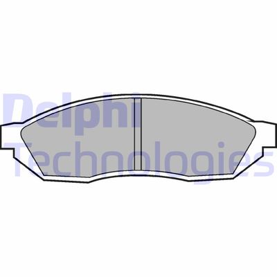 LP208 DELPHI Комплект тормозных колодок, дисковый тормоз