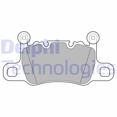 LP3655 DELPHI Комплект тормозных колодок, дисковый тормоз