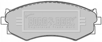 BBP1240 BORG & BECK Комплект тормозных колодок, дисковый тормоз