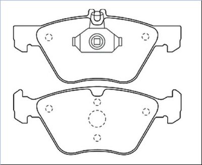 AKD1013 ASVA Комплект тормозных колодок, дисковый тормоз