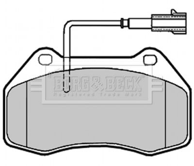 BBP2019 BORG & BECK Комплект тормозных колодок, дисковый тормоз