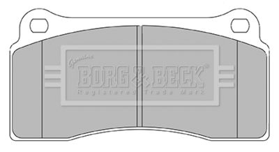 BBP2437 BORG & BECK Комплект тормозных колодок, дисковый тормоз
