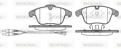 P1349301 WOKING Комплект тормозных колодок, дисковый тормоз