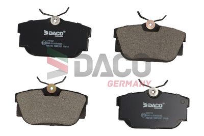 324732 DACO Germany Комплект тормозных колодок, дисковый тормоз