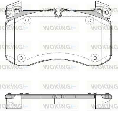 P1940300 WOKING Комплект тормозных колодок, дисковый тормоз