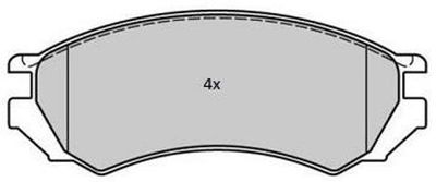 FBP1770 FREMAX Комплект тормозных колодок, дисковый тормоз