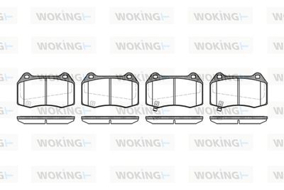 P541332 WOKING Комплект тормозных колодок, дисковый тормоз