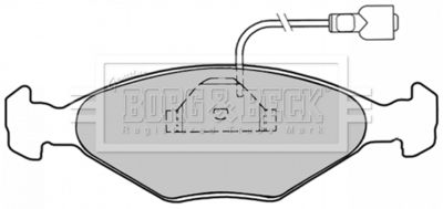 BBP1029 BORG & BECK Комплект тормозных колодок, дисковый тормоз