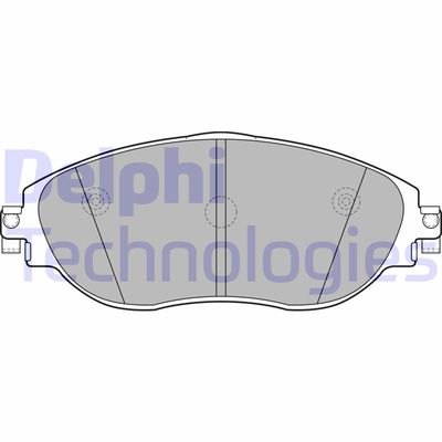 LP2250 DELPHI Комплект тормозных колодок, дисковый тормоз