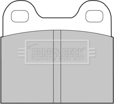 BBP1260 BORG & BECK Комплект тормозных колодок, дисковый тормоз