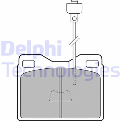 LP160 DELPHI Комплект тормозных колодок, дисковый тормоз
