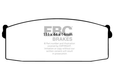 DP418 EBC Brakes Комплект тормозных колодок, дисковый тормоз