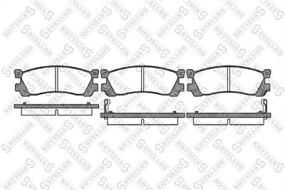 410002SX STELLOX Комплект тормозных колодок, дисковый тормоз