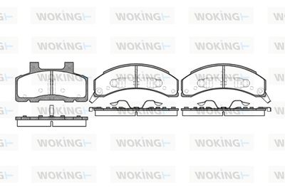 P418302 WOKING Комплект тормозных колодок, дисковый тормоз