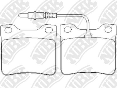 PN0265W NiBK Комплект тормозных колодок, дисковый тормоз