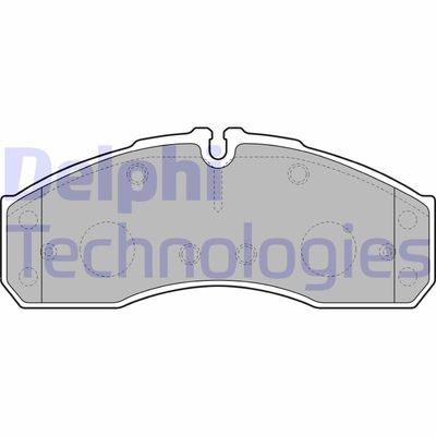 LP2042 DELPHI Комплект тормозных колодок, дисковый тормоз