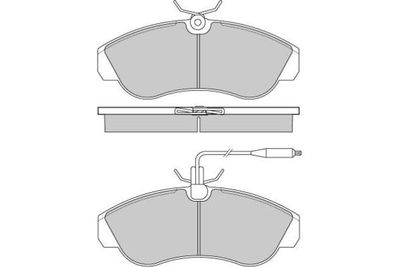 120615 E.T.F. Комплект тормозных колодок, дисковый тормоз