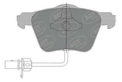 SP282PR SCT - MANNOL Комплект тормозных колодок, дисковый тормоз