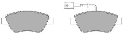 FBP1218 FREMAX Комплект тормозных колодок, дисковый тормоз