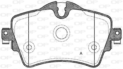 BPA159908 OPEN PARTS Комплект тормозных колодок, дисковый тормоз