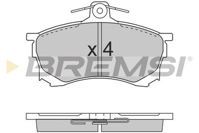 BP2700 BREMSI Комплект тормозных колодок, дисковый тормоз