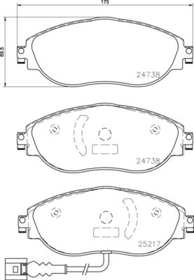 FK20303 KAISHIN Комплект тормозных колодок, дисковый тормоз