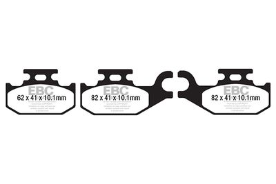 DPX2182 EBC Brakes Комплект тормозных колодок, дисковый тормоз