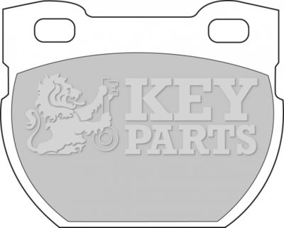 KBP1250 KEY PARTS Комплект тормозных колодок, дисковый тормоз