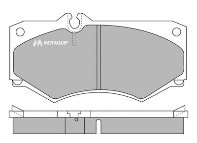 LVXL448 MOTAQUIP Комплект тормозных колодок, дисковый тормоз