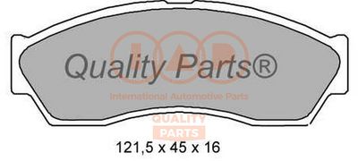 70422041 IAP QUALITY PARTS Комплект тормозных колодок, дисковый тормоз