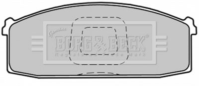 BBP1280 BORG & BECK Комплект тормозных колодок, дисковый тормоз