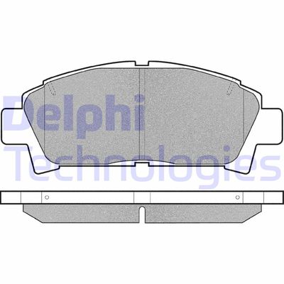 LP940 DELPHI Комплект тормозных колодок, дисковый тормоз