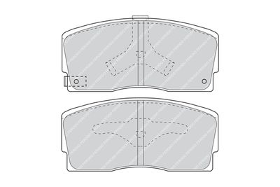 FDB718 FERODO Комплект тормозных колодок, дисковый тормоз