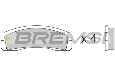 BP2138 BREMSI Комплект тормозных колодок, дисковый тормоз