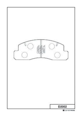D2052 MK Kashiyama Комплект тормозных колодок, дисковый тормоз