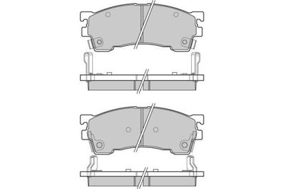 120622 E.T.F. Комплект тормозных колодок, дисковый тормоз