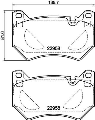 8DB355039511 HELLA PAGID Комплект тормозных колодок, дисковый тормоз